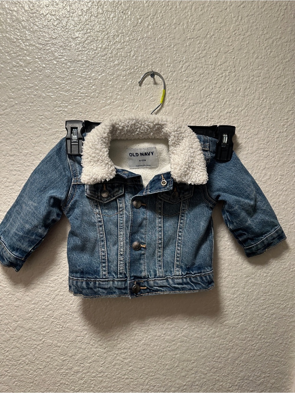 Old Navy Sherpa Lined Denim Jacket 6-12 Months